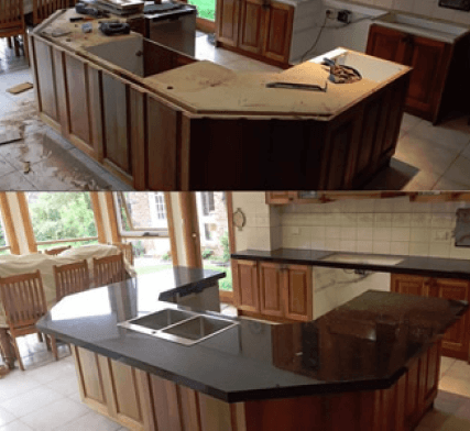 Granite Benchtop Before & After Gallery